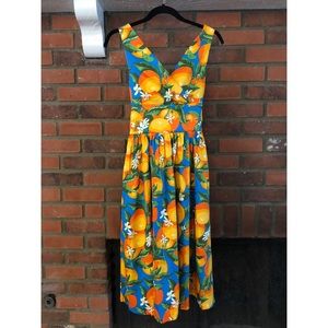 NWT Top Vintage 50s Oranges Laneway Dress